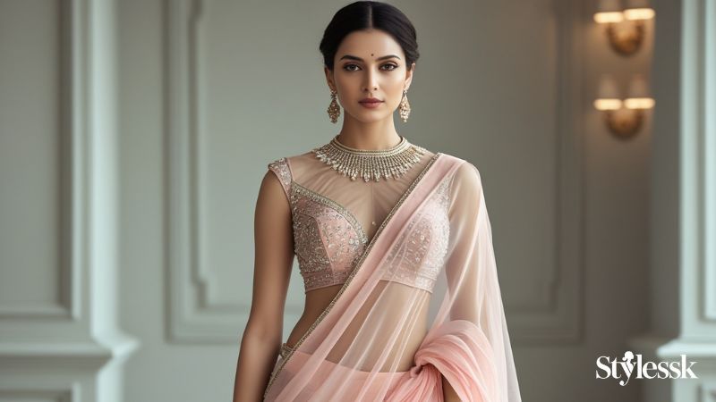 Tips to Choose the Perfect Blouse for Organza Sarees 