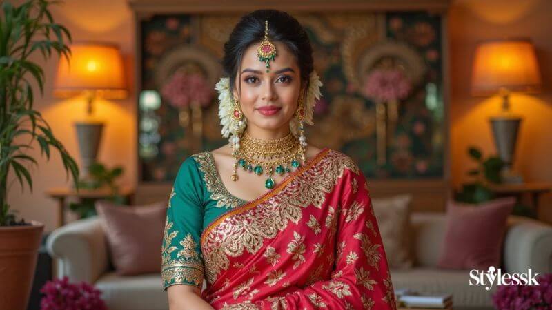 Traditional Half Saree Blouse Designs for Cultural Events 