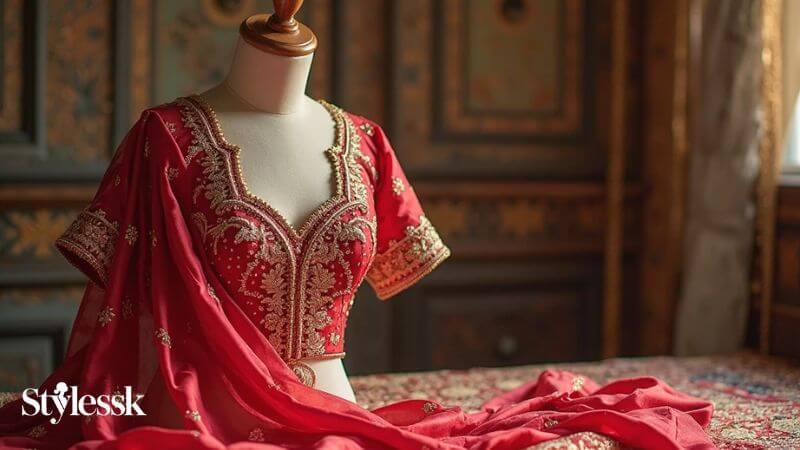 Traditional Red Colour Blouse Designs That Never Go Out of Style 