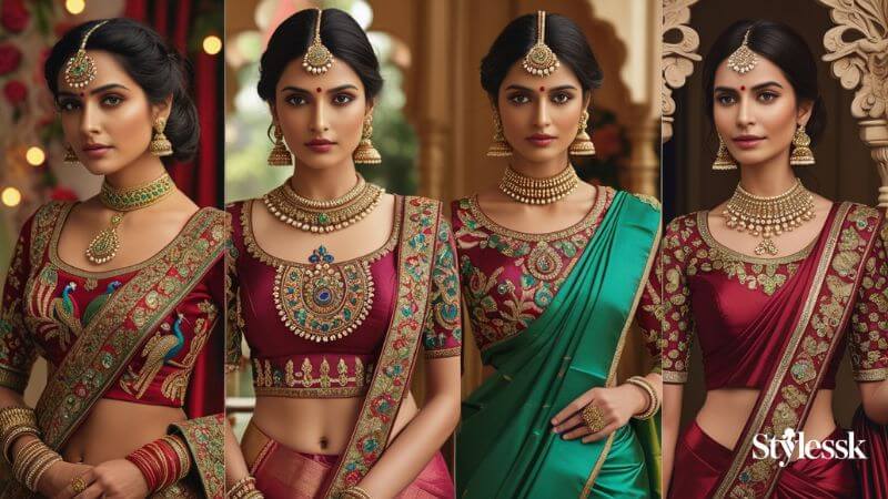 Traditional South Indian Bridal Blouse Designs 
