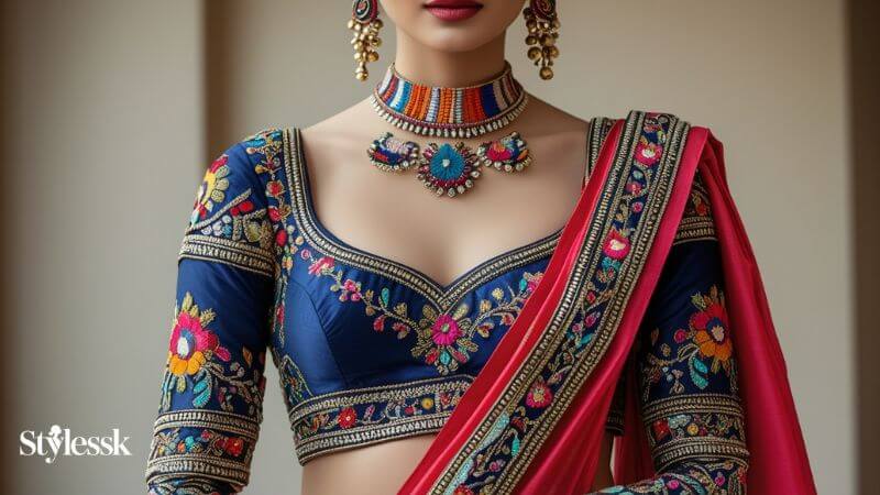 Trendy Half Saree Blouse Designs for Fashionistas 