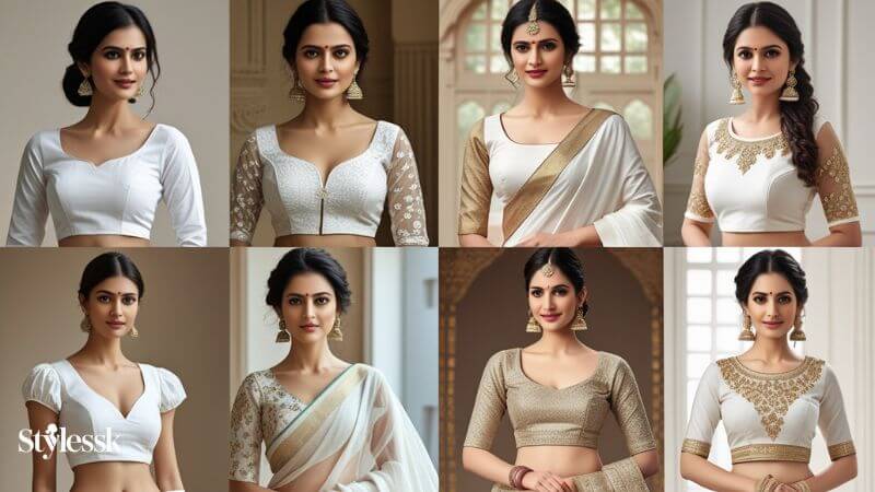 Types of White Blouse Designs for Every Occasion 