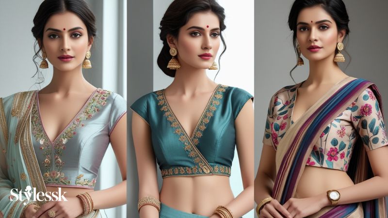 V Neck Blouses for Different Occasions 