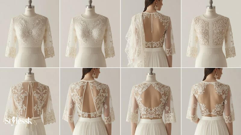 White Net Blouse Designs Catalogue 