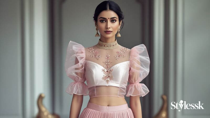 Why Organza Saree Blouses Are Trending 