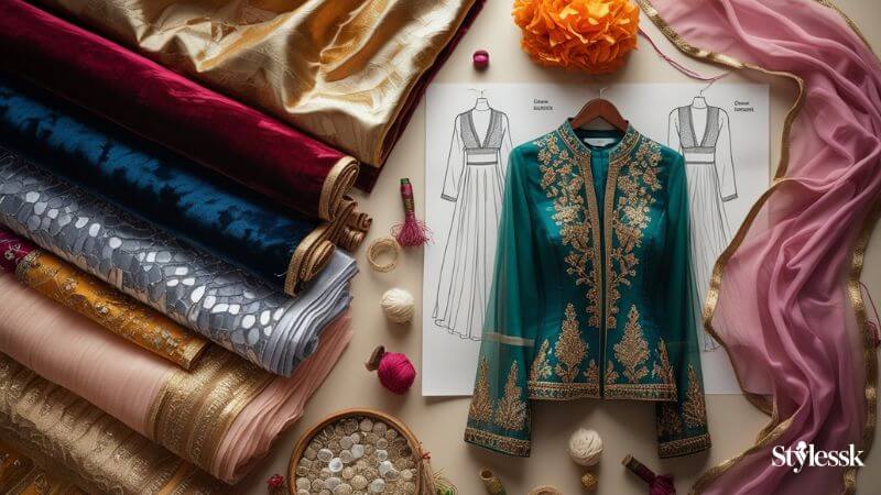 Best Fabrics for Jacket Blouse Designs 