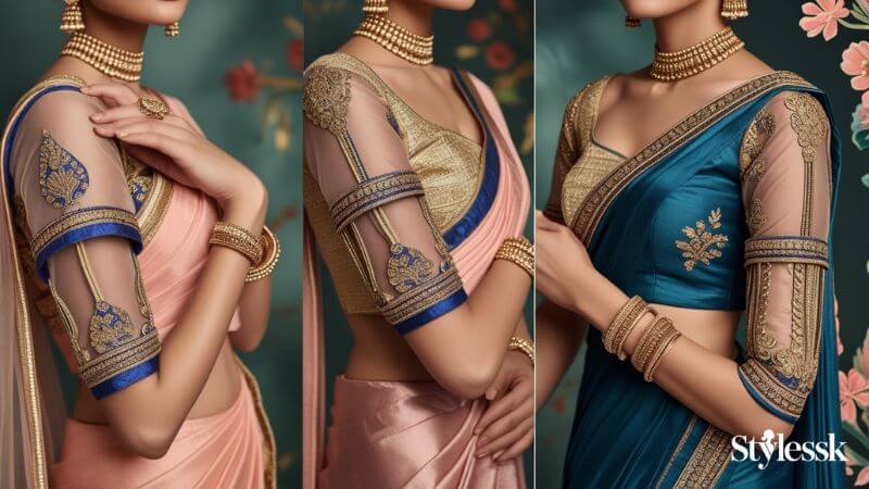Blouse Hand & Sleeve Piping Designs 
