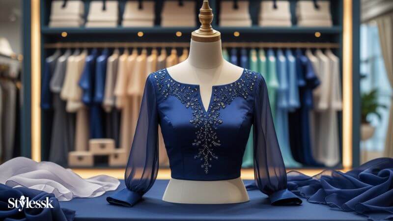Choosing the Right Fabric for Navy Blue Blouse 