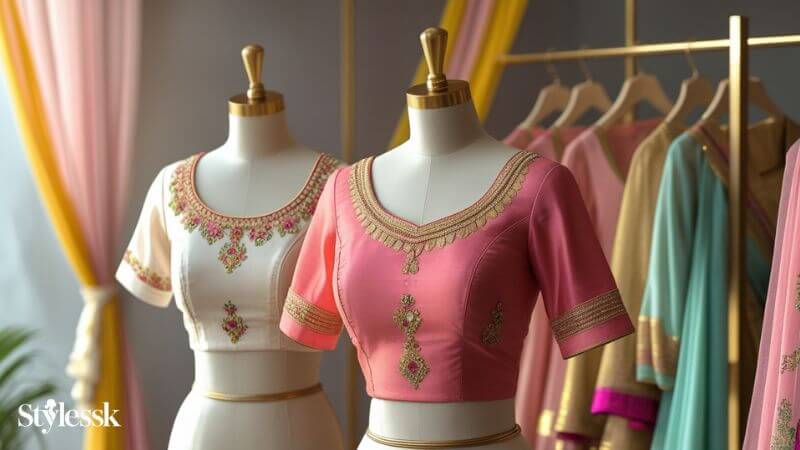 Classic Short Sleeve Blouse Designs 