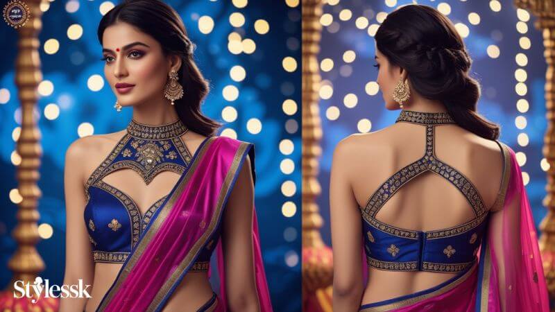 Designer Navratri Blouse Neckline Ideas