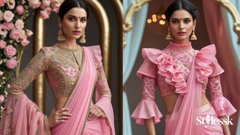 Embroidered & Ruffle Blouses to Add Extra Glam 