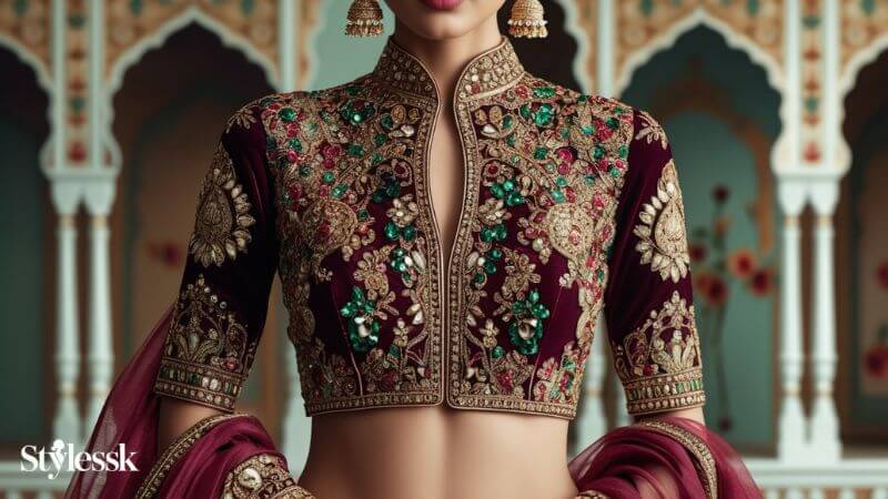 Embroidery & Work Detailing in Blouses