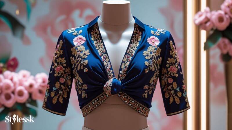 Fabrics & Embroidery for Knot Blouses 