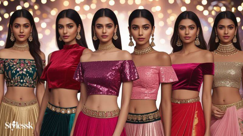 Fancy & Party Wear Crop Top Ideas
