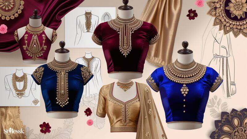 High Neck Blouse Designs for Different Occasions