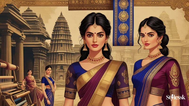 Historical Evolution of Pattu Sarees & Butta Blouse Designs