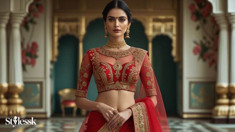 Iconic Colours in Sabyasachi Blouse Designs