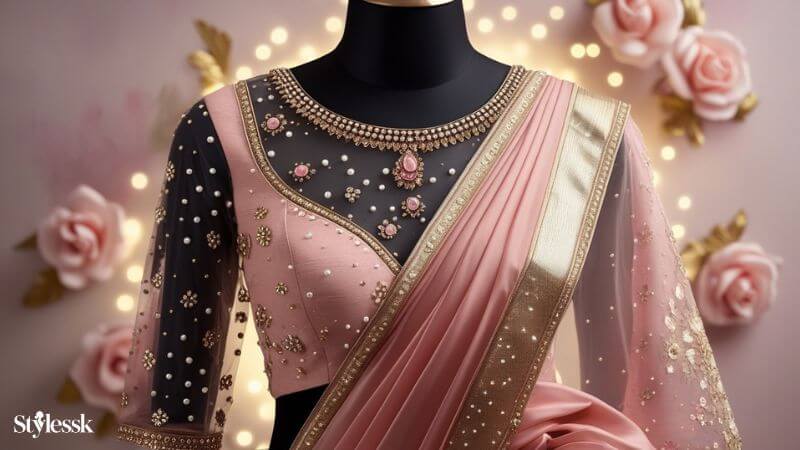 Net Wale Stylish Blouse Gale Ki Design 