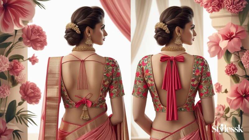 Occasions to Wear Knot Blouse Designs 