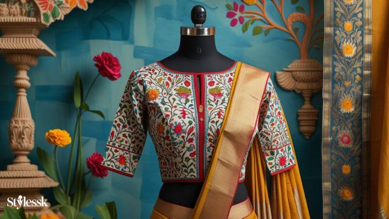 Popular Color Choices in Kalamkari Blouses
