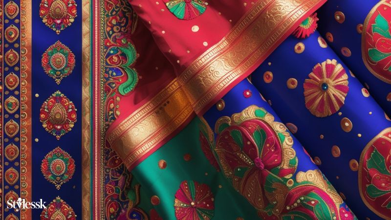 Regional Influences in Butta Blouse Designs 