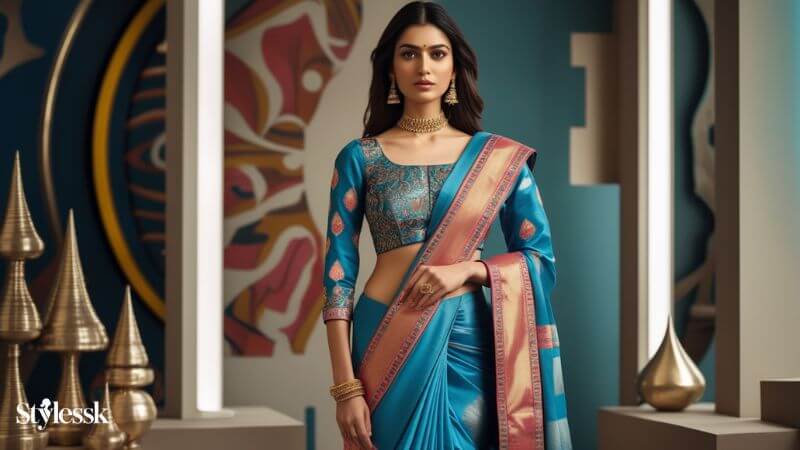 Sambalpuri Saree and Matching Blouse Ideas 