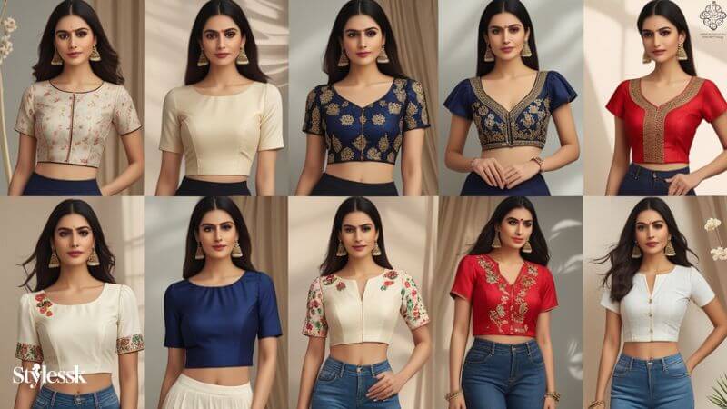 Short Sleeve Blouses for Different Occasions 