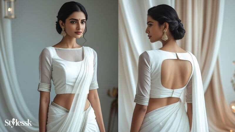 Simple & Minimalist White Blouse Styles