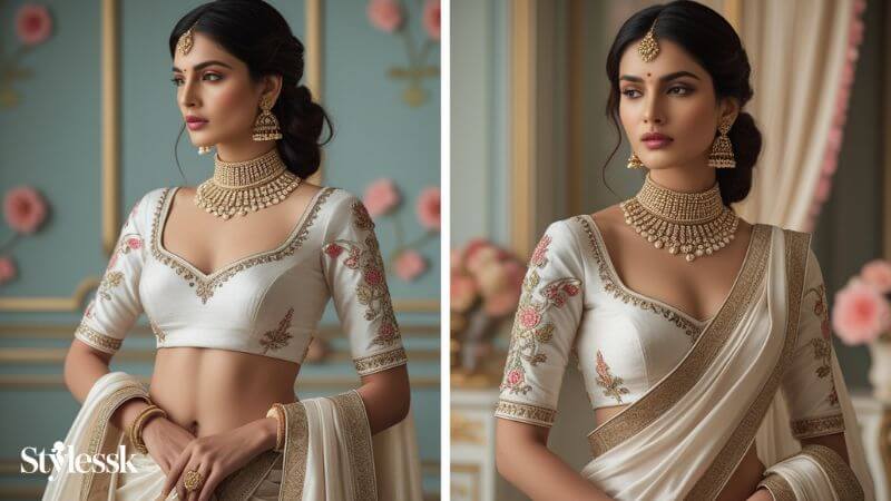 Styling Tips for Sarees with Sabyasachi Blouses 