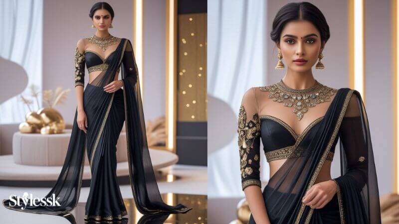 Styling Tips for Tissue Saree Blouses in 2025 