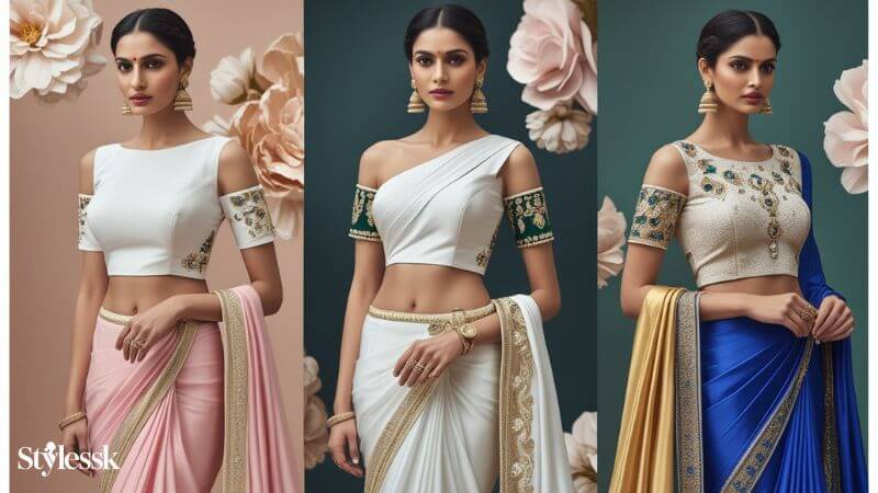 Stylish White Blouse Color Combinations 