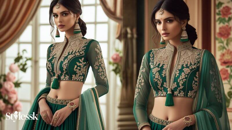 Tassel & Latkan Lace Blouse Designs