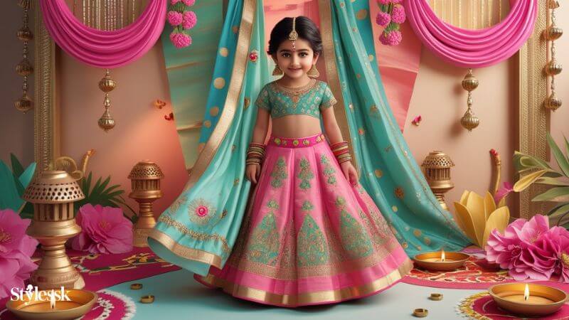 Trendy Kids Blouse Designs for Festivals & Weddings