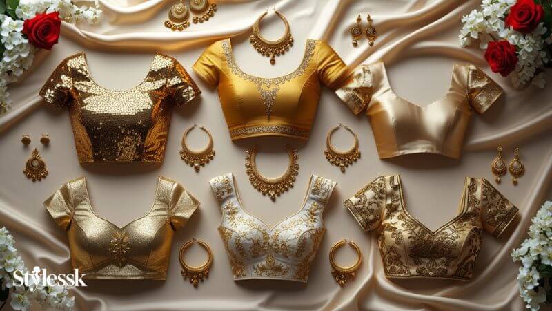 Types of Golden Blouse Designs for Every Occasion 
