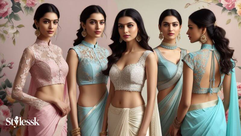 Types of Lace Blouse Designs