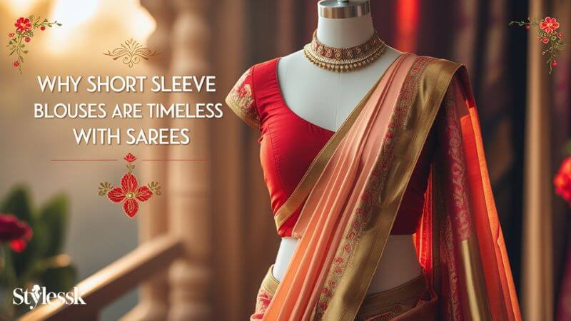 Why Short Sleeve Blouses Are Timeless with Sarees 