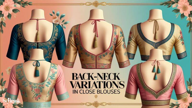Back Neck Variations in Close Blouses 