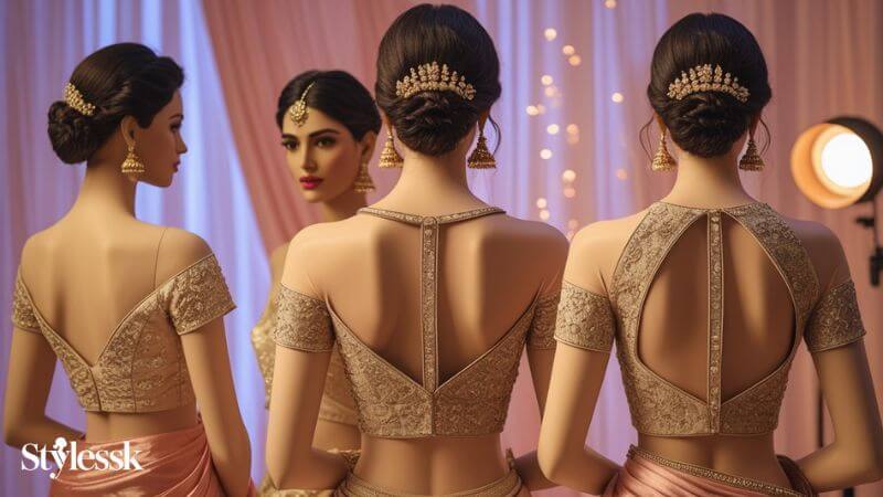 Blouse Neck and Back Design Inspirations 