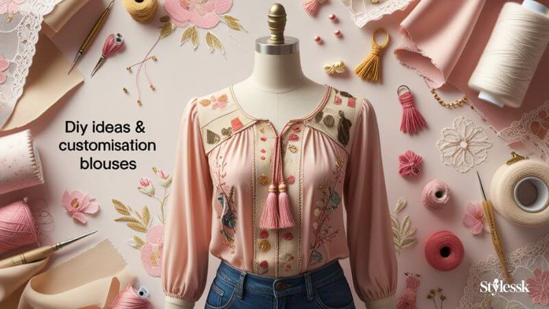 DIY Ideas & Customisation for Close Neck Blouses