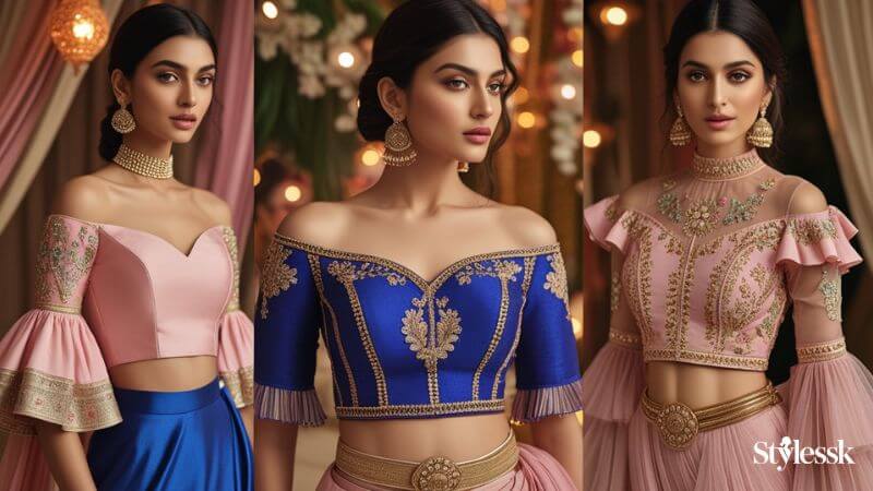 Fabric Choices and Styling Tips for Shoulder Blouse Designs