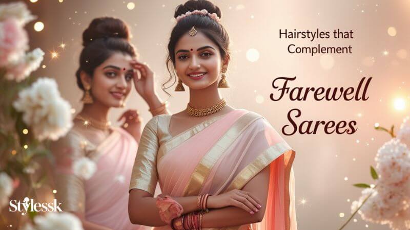 Hairstyles That Complement Farewell Sarees