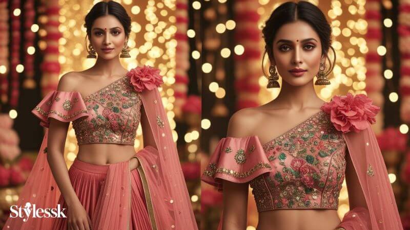 Indo-Western Blouse Designs for Parties & Festivals 