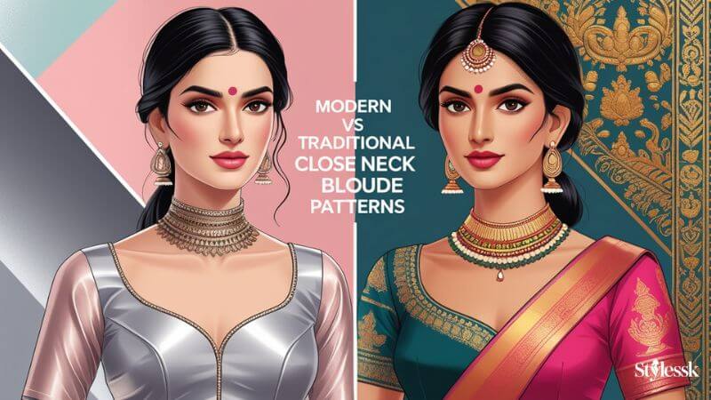 Modern vs Traditional Close Neck Blouse Patterns