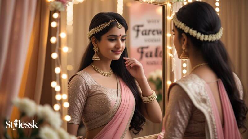 Popular Blouse Designs for Farewell Sarees