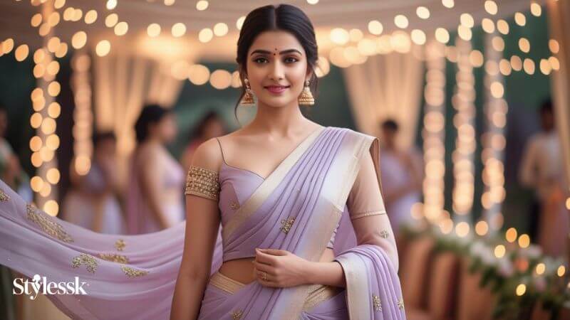 Saree Draping Styles for a Modern Farewell Touch 