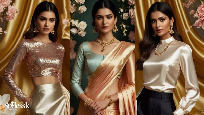 Styling Satin Blouses for Different Occasions 