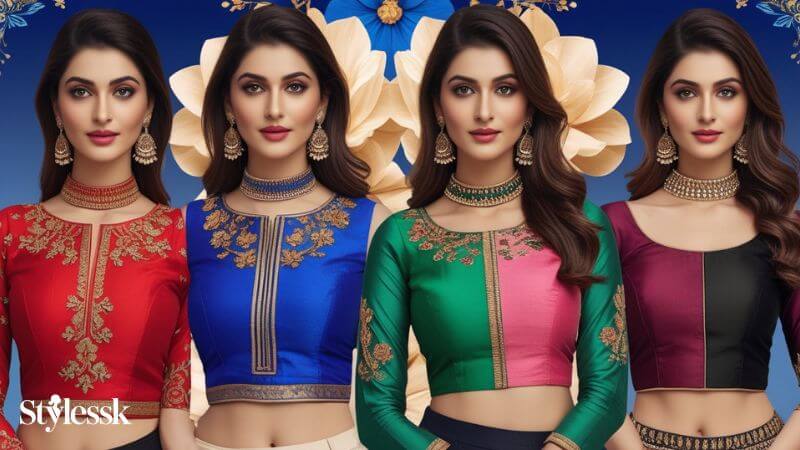Why Choose Double Colour Blouse Designs?