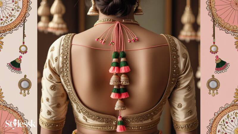 How to Attach Latkans to Your Blouse Step-by-Step 