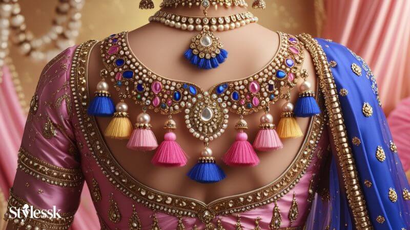 Mixed Tassel and Bead Combination Latkan Designs 