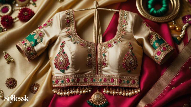 The Cultural and Fashion Significance of Blouse Latkan Designs 